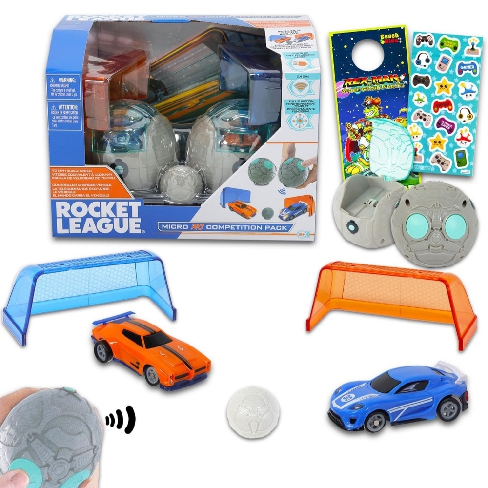 Micro RC Car Set - Blue and Orange
